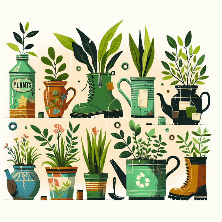 Recycled Containers for Houseplants