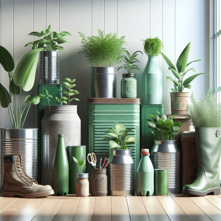 Recycled Containers for Houseplants