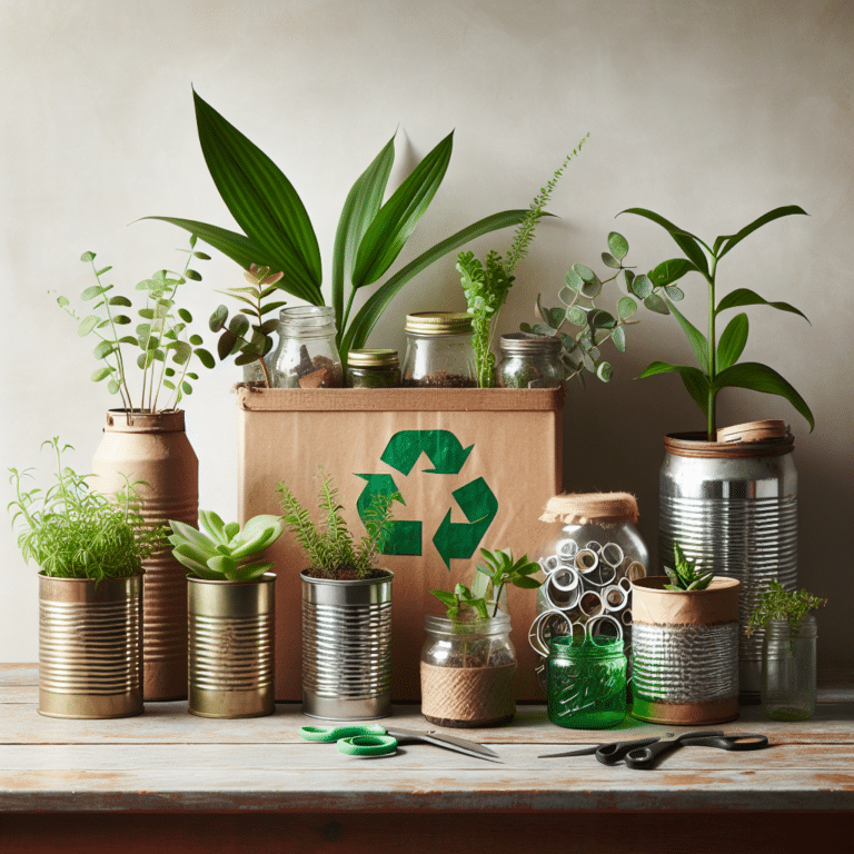 Eco-Friendly DIY: Recycled Containers for Houseplants