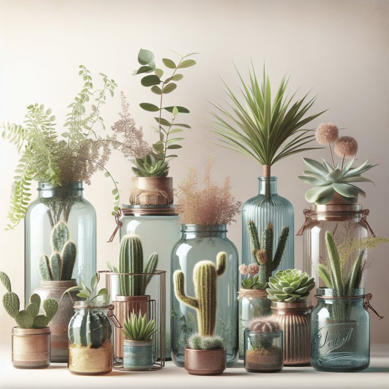 Upcycling Jars into Trendy Indoor Planters