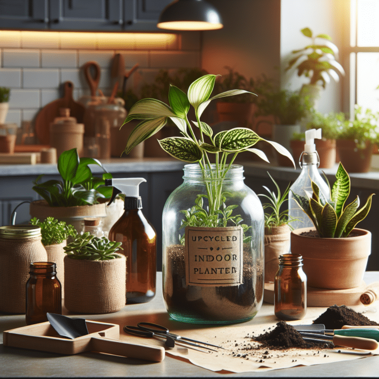 Upcycling Jars into Trendy Indoor Planters